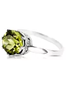 Peridoto amarillo Plata de ley 925 Anillo Estilo vintage vrc366s