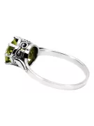 Peridoto amarillo Plata de ley 925 Anillo Estilo vintage vrc366s