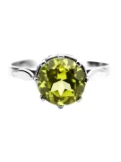 Peridoto amarillo Plata de ley 925 Anillo Estilo vintage vrc366s