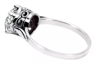 Vintage Anillo Circón Plata de ley 925 vrc366s