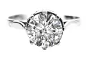 Anneau Zircon Argent sterling 925 Vintage vrc366s