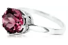 Ring Ruby Sterling silver 925 Vintage craft vrc366s