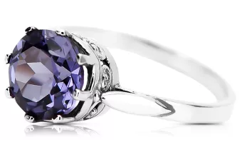 Ring Vintage style Alexandrite Sterling silver 925 vrc366s