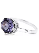 Ring Vintage style Alexandrite Sterling silver 925 vrc366s