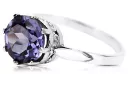Ring Vintage style Alexandrite Sterling silver 925 vrc366s