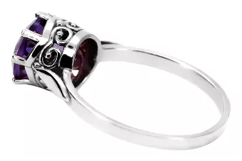 Ring Vintage style Alexandrite Sterling silver 925 vrc366s