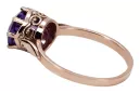 Руски съветски роза 14k 585 злато Александрит Рубин Изумруд Сапфир Циркон пръстен vrc189