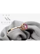 Vintage style Ring Amethyst Sterling silver rose gold plated vrc366rp