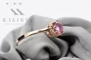 Vintage Schmuck Ring Amethyst Sterling Silber rosévergoldet vrc366rp