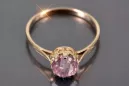 Anillo Vintage Amatista Plata de ley chapada en oro rosa vrc366rp