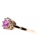 Vintage Schmuck Ring Amethyst Sterling Silber rosévergoldet vrc366rp