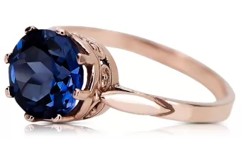 Inel Vintage Craft  Safir Sterlină argint a crescut placat cu aur vrc366rp