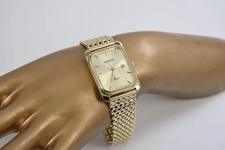 Golden Geneve pánské hodinky ★ Złotychlopak.pl ★ Čištění zlata 585 333 nízká cena!