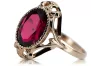 Original Vintage 14K Rose Gold Ruby Ring Vintage Jewlery vrc128r