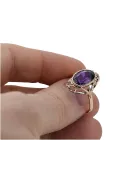 Alexandrite Or rose 14 carats vintage d'origine Anneau Style vintage vrc128r