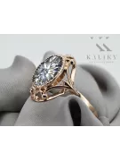 Originales Vintage-Roségold aus 14 Karat Zirkon Ring Vintage Stil vrc128r