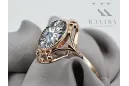 Originales Vintage-Roségold aus 14 Karat Zirkon Ring Vintage Stil vrc128r