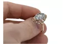 Originales Vintage-Roségold aus 14 Karat Zirkon Ring Vintage Stil vrc128r