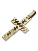 Золотой католический крест russiangold.com ★ Золото 585 333 Низкая цена