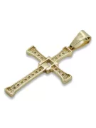 Crucea catolică de aur ★ russiangold.com ★ Gold 585 333 Preț scăzut