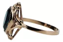 Кольцо Винтаж изделия Аквамарин Оригинальное винтажное розовое золото 14 карат vrc128r