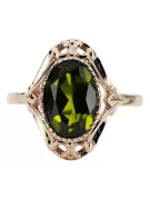 Vintage Jewlery Ring Peridot Original Vintage 14K Rose Gold vrc128r