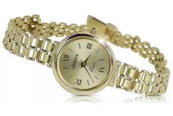 Galben italian 14k aur 585 doamnă Geneve ceas lw028y