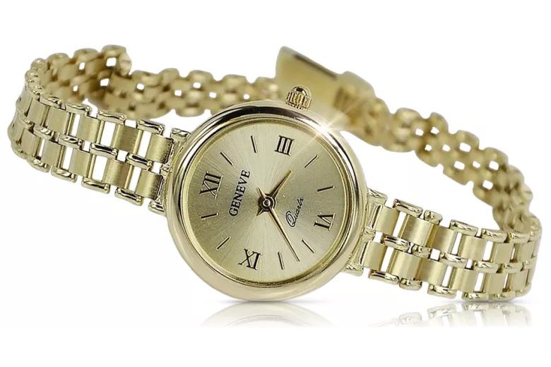 Reloj ★ de oro para damas zlotychlopak.pl Pureza de oro 585 333 ¡★ Precio bajo!