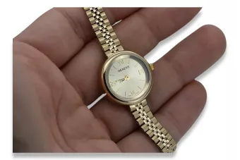 Gražus 14K 585 aukso moteriškas laikrodis Geneve LW068YDY