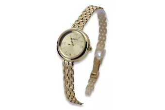 Жовте 14-каратне золото 585 жіночий годинник Geneve lw083ydy