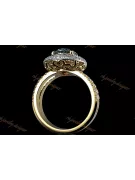 Pierścionek zaręczynowy karmazycja z różowego żółtego białego złota 14k 18k 9k z diamentem brylantami cgcrc006