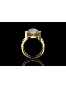 Pierścionek zaręczynowy karmazycja z różowego żółtego białego złota 14k 18k 9k z diamentem brylantami cgcrc009