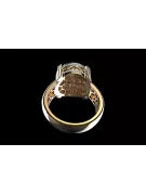 Pierścionek zaręczynowy karmazycja z różowego żółtego białego złota 14k 18k 9k z diamentem brylantami cgcrc009