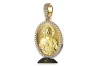 Yellow  white rose 9k 14k 18k gold,  silver beautiful Jezus diamond pendant cgpj001