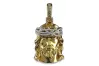 Yellow  white rose 9k 14k 18k gold,  silver beautiful Jezus diamond pendant cgpj003