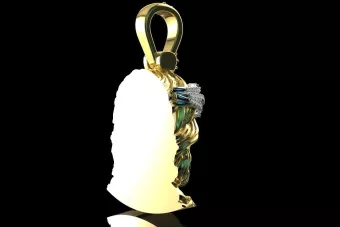 Золота кулон ★ Zlotychlopak.pl ★ Золота пробка 585 333 низька ціна