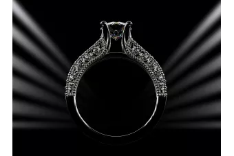 Pierścionek zaręczynowy karmazycja z różowego żółtego białego złota 14k 18k 9k z diamentem brylantami cgcrc017w