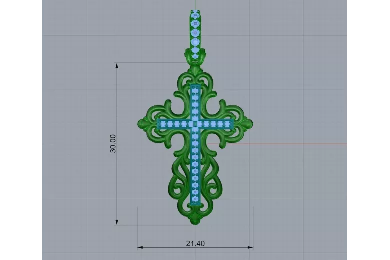 معلقة الصليب الأرثوذكسية من الذهب الأزرق والأصفر والأبيض مع الأحجار الماسية cgoc001