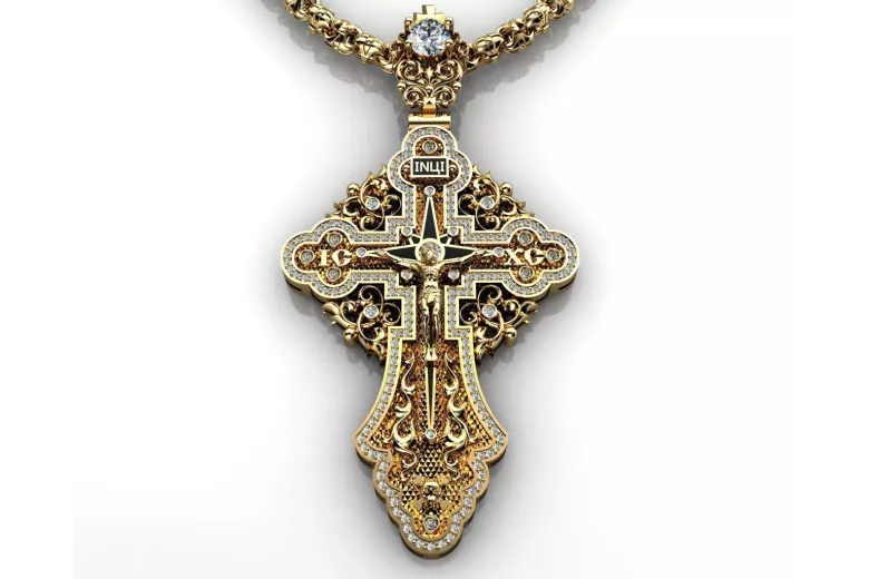 Pendentif d'or ★ https://zlotychlopak.pl/fr/ ★ échantillon d'or 585 333 bas prix