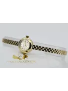 Jaune or 14 carats 585 lady Geveve montre lw084y