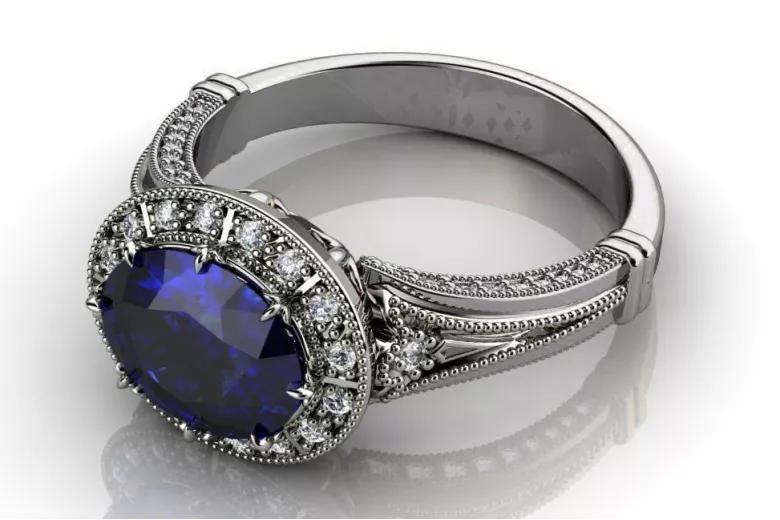 Pierścionek zaręczynowy karmazycja z różowego żółtego białego złota 14k 18k 9k z diamentem brylantami cgcrc011