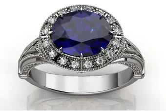 Pierścionek zaręczynowy karmazycja z różowego żółtego białego złota 14k 18k 9k z diamentem brylantami cgcrc011