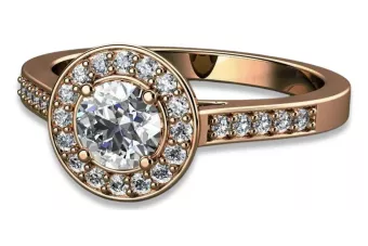 Розово жълто, бяло злато, сватбен пръстен, принцове 14k 585 18k 750 9k 375 диаманти cgcrc016