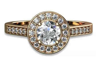 Zásnubný prsteňový vozík s ružovou žltou bielym zlatom 14k 18k 9k s diamantmi Brillings CGCRC016