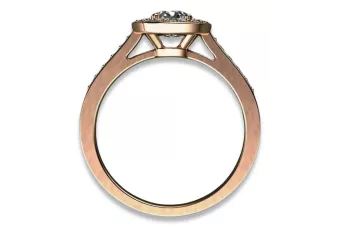 Zásnubný prsteňový vozík s ružovou žltou bielym zlatom 14k 18k 9k s diamantmi Brillings CGCRC016