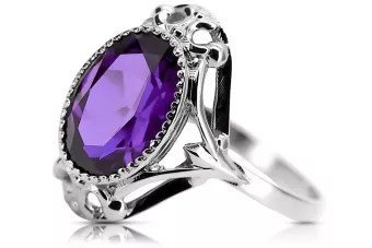 Artesanía vintage Anillo Alejandrita Plata de ley 925 vrc128s