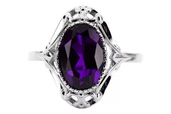 Artesanía vintage Anillo Alejandrita Plata de ley 925 vrc128s