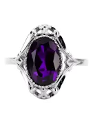 Artisanat vintage Anneau Alexandrite Argent sterling 925 vrc128s