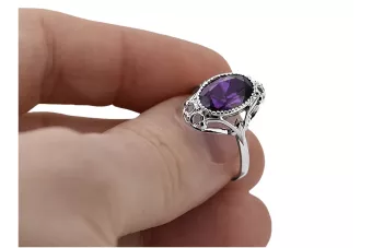 Vintage Schmuck Ring Alexandrit Sterling Silber 925 vrc128s