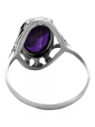 Artisanat vintage Anneau Alexandrite Argent sterling 925 vrc128s